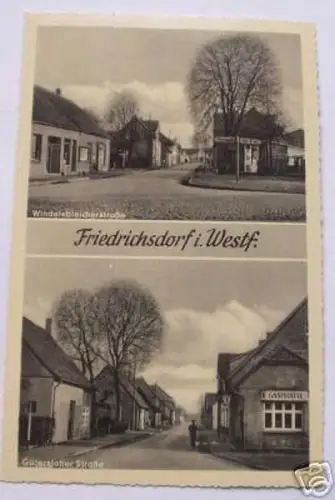 schöne Ak Friedrichort in Westf. Gütersloher Str. um 1940