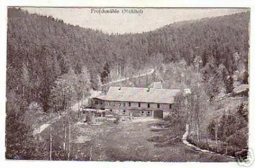 schöne Ak Froschmühle im Mühltal um 1920