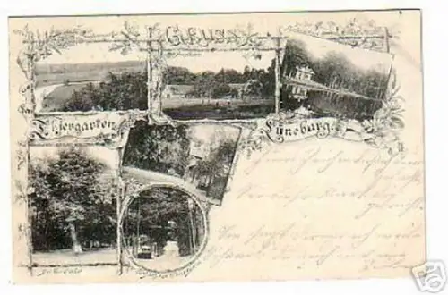 schöne Ak Gruss aus dem Thiergarten Lüneburg 1905