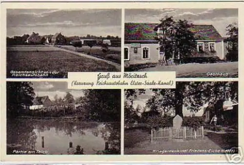 schöne Ak Gruß aus Möritzsch Gasthaus usw. um 1930