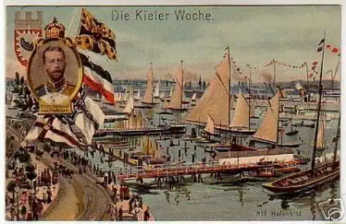 schöne Ak Prinz Heinrich von Preussen Kieler Woche 1910