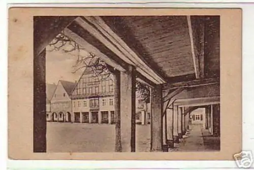 schöne Ak Ratskeller Schönberg O.-L. um 1920