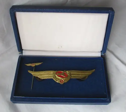 DDR Abzeichen Bestenabzeichen der Interflug + Miniatur Bartel III 631 (112477)