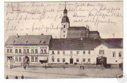 schöne Ak Naunhof Gasthof "Goldener Stern" 1912