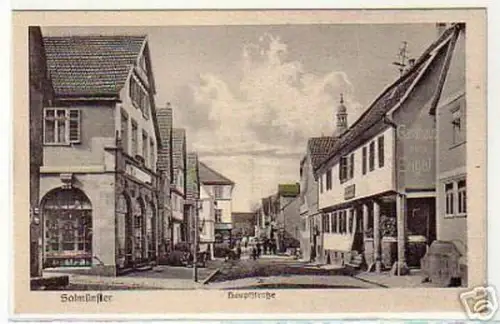schöne Ak Salmünster Hauptstrasse Gasthaus um 1930