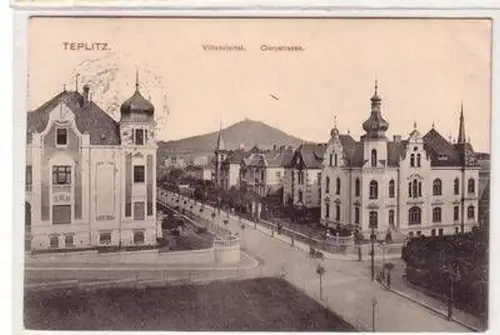 03466 Ak Teplitz Villenviertel Clarystrasse 1908