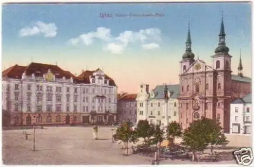 29967 Ak Iglau Kaiser Franz Kosefs Platz um 1910