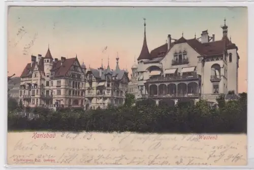 40784 AK Karlsbad Westend - 3 Villen im Fachwerkhausstil 1903