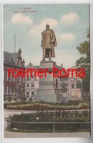 74690 Ak Elbing Elblag in Ostpreussen Kaiser Wilhelm Denkmal 1907