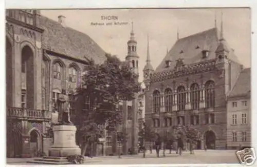 02919 Ak Thorn Rathaus und Artushof 1914