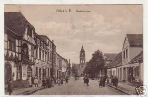 08884 Feldpost Ak Grätz in P. Breitestrasse 1915