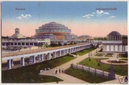 15829 Ak Breslau Jahrhunderthalle 1916