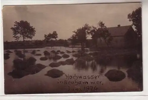 42606 Foto Ak Hochwasser in Neuhammer in Schlesien Juni 1926