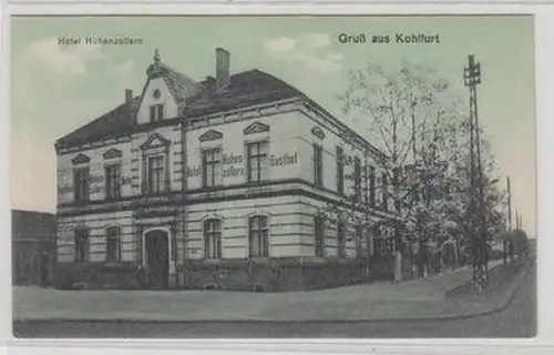 52642 Ak Gruß aus Kohlfurt Hotel Hohenzollern 1942