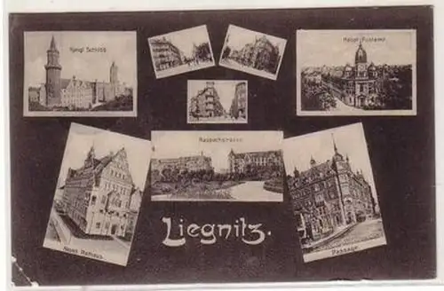 55301 Mehrbild Ak Liegnitz Raupachstrasse usw. 1907