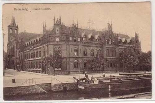 59886 Ak Bromberg Haupt Postamt 1917