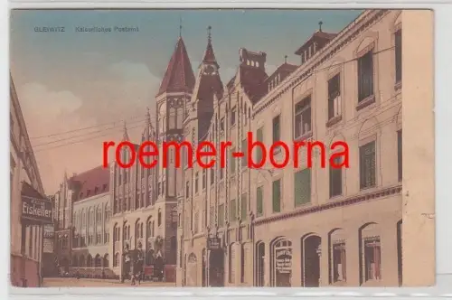 68750 Ak Gleiwitz Gliwice kaiserliches Postamt um 1920