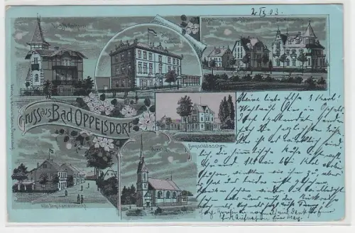 70098 Mehrbild Ak Gruss aus Bad Oppelsdorf (Opolno Zdrój) Hotel usw. 1903