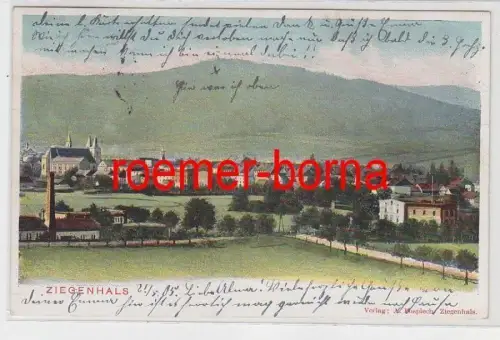 78736 Ak Ziegenhals Glucholazy Totalansicht 1905