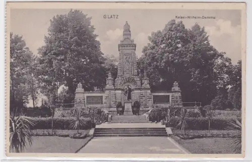 94453 Feldpost Ak Glatz Kaiser Wilhelm Denkmal 1916