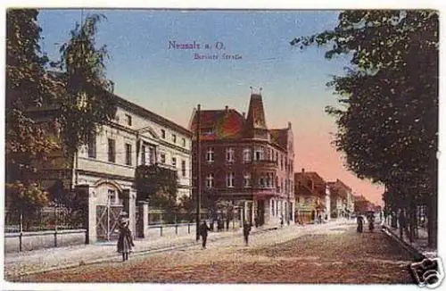 19124 Ak Neusalz an der Oder Berlinerstrasse um 1910
