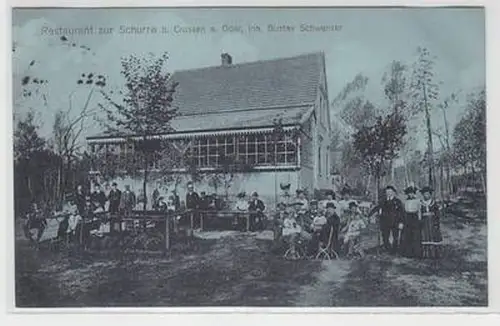 58016 Ak Restaurant zur Schurre bei Crossen an der Oder 1913