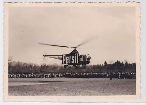 94288 Original Foto Hubschrauber Westland Sikorsky WS-51 mit Persil Reklame