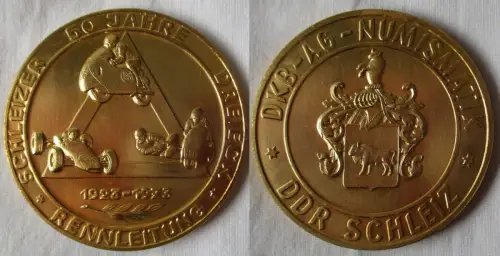 DDR Medaille 50 Jahre Schleizer Dreieck Rennleitung DKB AG Numismatik (140342)