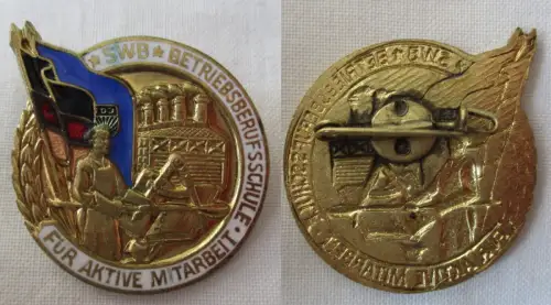 DDR Abzeichen SWB Betriebsberufsschule Stahl-und Walzwerk Brandenburg (168311)