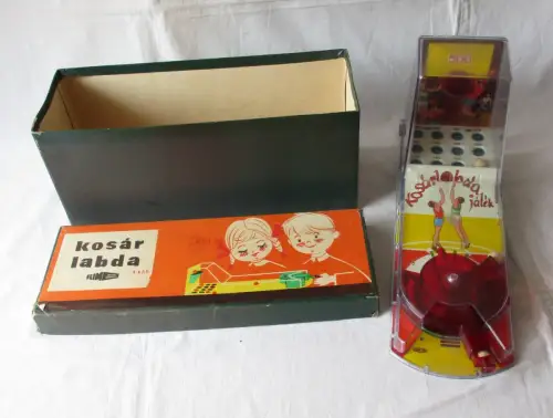 Kosar Labda Basketball Tischflipper 60/70 Jahre Blechspiel Ungarn OVP (168100)