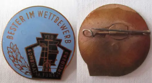 DDR Bester im Wettbewerb VEB Kombinat A. Funk Freiberg Auszeichnung (168032)