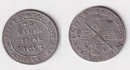 1/24 Taler Sachsen albertinische Linie 1692 IK f.vz (153633)