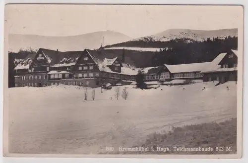 45847 Ak Krummhübel Karpacz im Riesengebirge Teichmannsbaude 1936