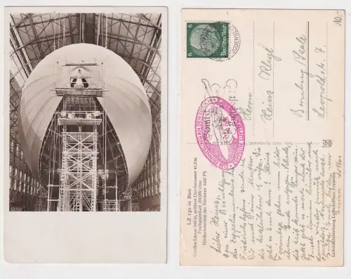 901318 Ak Zeppelin Luftschiff LZ 130 im Bau 1938