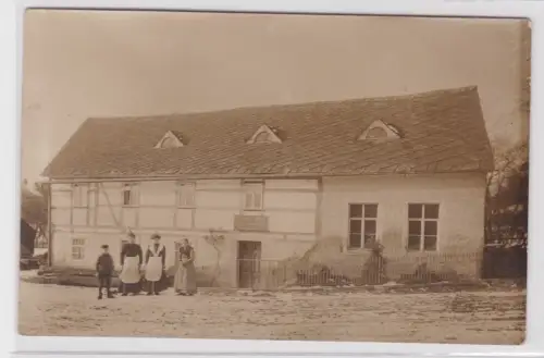 907539 Foto Ak Lunzenau Materialwarenhandlung um 1910