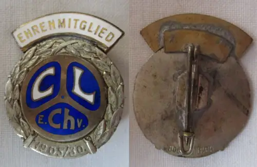 emailliertes 800er Silber Abzeichen Ehrenmitglied CL CH e.V.? 1905/1930 (168371)