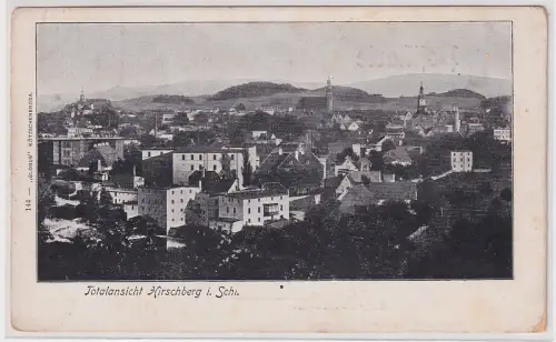 91787 Ak Totalansicht Hirschberg in Schlesien Jelenia Góra Polen um 1910