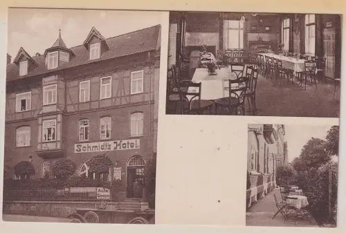 37267 Mehrbild Ak Arnstadt in Thüringen Schmidts Hotel um 1920