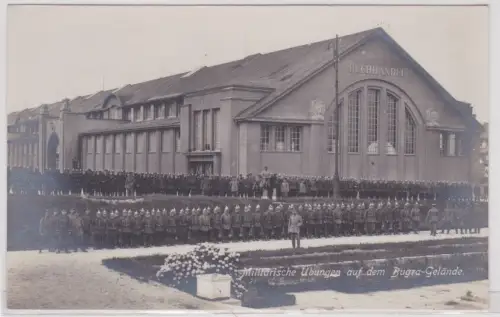 46179 Foto Ak Militärische Übungen auf dem Bugra-Gelände Leipzig um 1913
