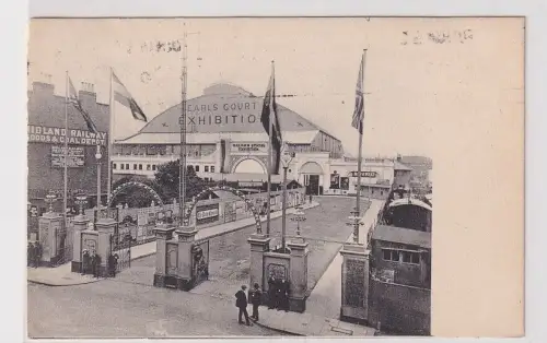 907506 Ak London Earls Court Exhibition Eingang 1912