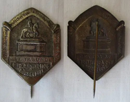 Abzeichen Zentralverband Deutscher Haus-& Grundbesitzer Düsseldorf 1926 (161481)
