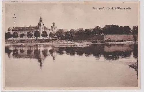 907420 Ak Küstrin - A. - Schloß, Wasserseite. Kostrzyn. Neumark 1936