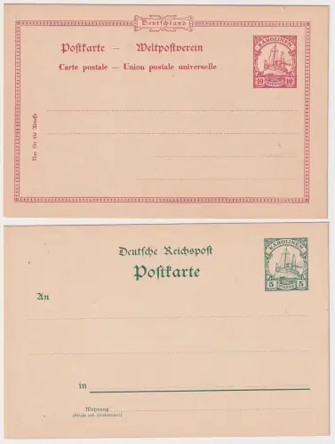 65896 Ganzsachen Sammlung P 7 + P 8 Deutsche Kolonien Karolinen