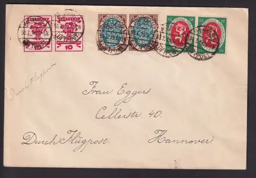 95266 Flugpost Brief Weimar Luftpost 30.7.1919