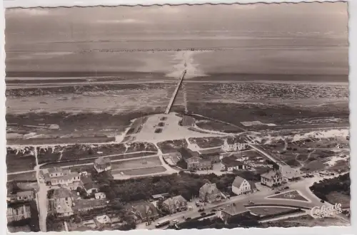08400 Foto Ak Nordseeheilbad Sankt Peter-Ording Fliegeraufnahme 1956