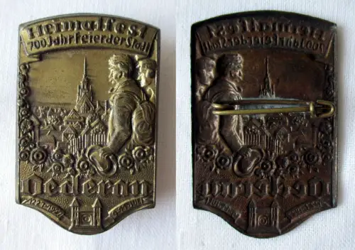 DDR Abzeichen Heimatfest 700 Jahrfeier der Stadt Oederan 1927 (160648)