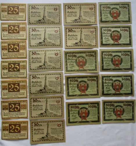 23 Banknoten Notgeld Stadt Suhl um 1921 (108068)
