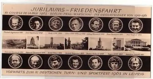 52497 Maximum Ak Jubiläums Friedensfahrt Berlin Prag Warschau 1962