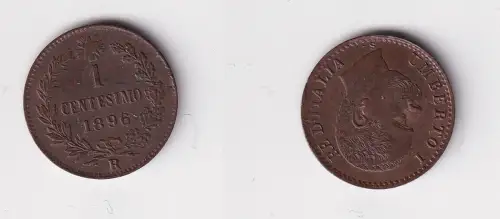 1 Centesimo Kupfer Münze Italien 1896 R vz (138187)