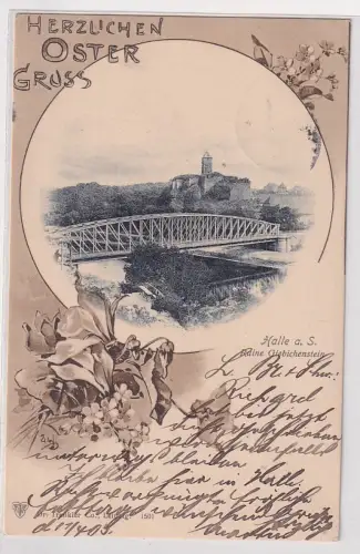 52531 Ak Halle a.S. Ruine Giebichenstein Ostern 1903
